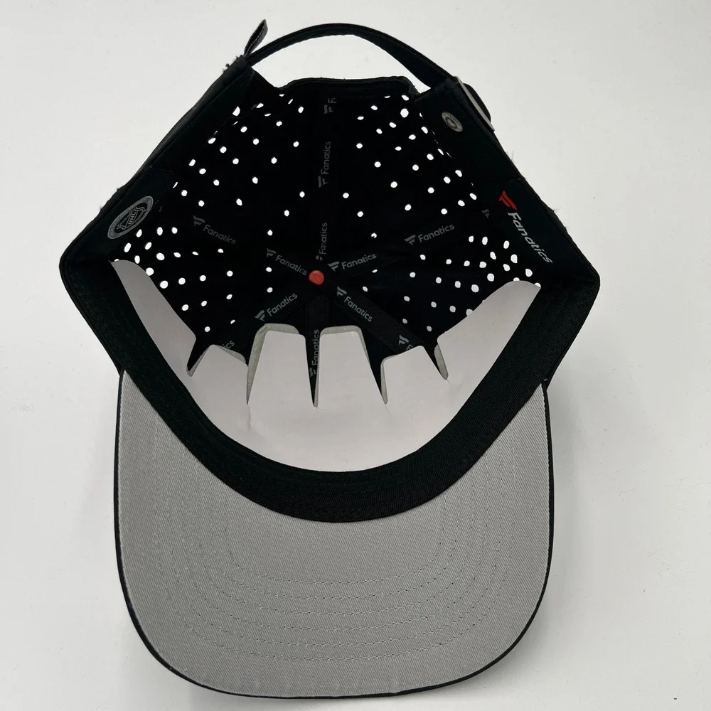 Fanatics NHL Los Angeles Kings Black Laser Cut Adjustable Strapback Hat Cap - Picture 5 of 9